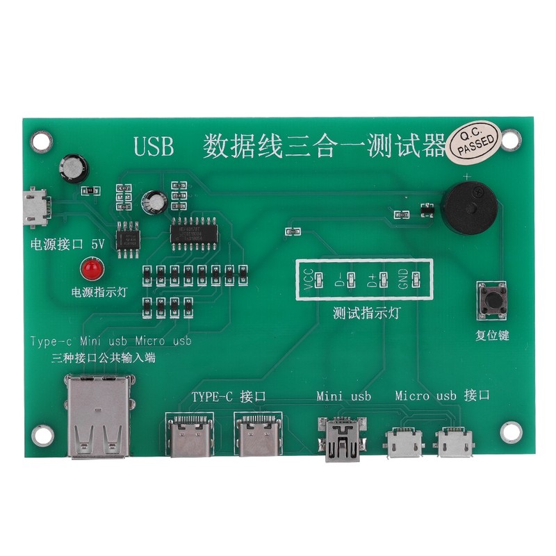3 in 1 Data Wire Test Fixture Precise Type C/Mini