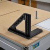 YZCHAIN Carpenter Square 3D Measuring & Marking Ruler, Accurate 45