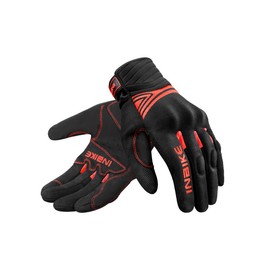 INBIKE Motorcycle Gloves Men Women Summer Motocross Gloves Motorcycle Cycling Gloves Men Full Finger Protection Breathable Black & Red M