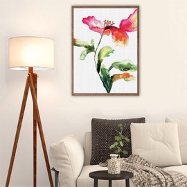 IPISSOI Color Drop, 5D Diamond Painting Kits, Single Poppy Flowering Plant Muse, Full Drill Diamond Art, Fun Gifts for Adults, Craftwork for Indoor Décor, Red Green 30 x 40 CM