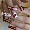 MISUD Press on Nails Extra Long Square Fake Nails Glossy