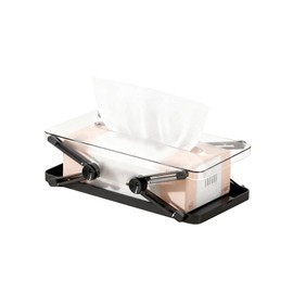 Frilance Shop Tissue Case Spring Easy Access Tissue Box Case Spring Loaded Elastic Tissue Stand Soft Pack Stability Tissue Holder Any Size Simple Clean