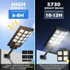 Solar Street Light Outdoor, 20000LM 6500K Waterproof Motion Sensor LED