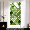 Starlit Patio Green Mosaic Window Film Glass Tile Style Static