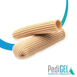 PediGel® - Medically Approved Polymer Gel Lined Digital Cap, Toe Protection and Relief from Corns - 4 Units - Medium