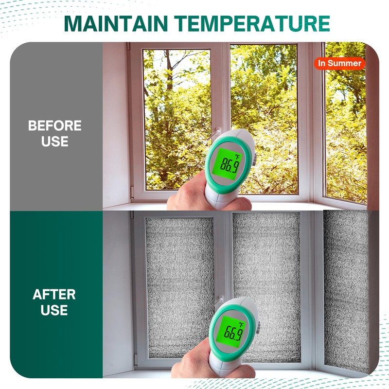 HADOR Window Insulation for Summer Heat, Reflective Insulation Roll 24