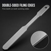 Double-Sided Metal Guitar Fret File with Cleaning Brush for Fret