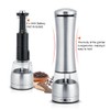 Stainless Steel Electric Salt & Pepper Mill Grinder Adjustable Coarseness