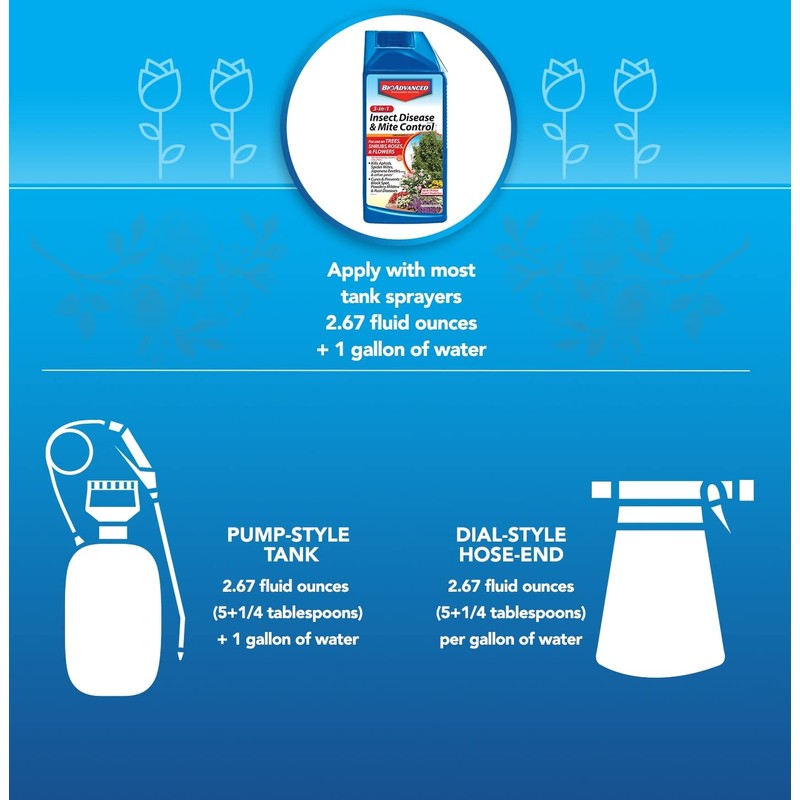 BioAdvanced 3-in-1 Insect and Mite Plant Bug Spray, Pest Control
