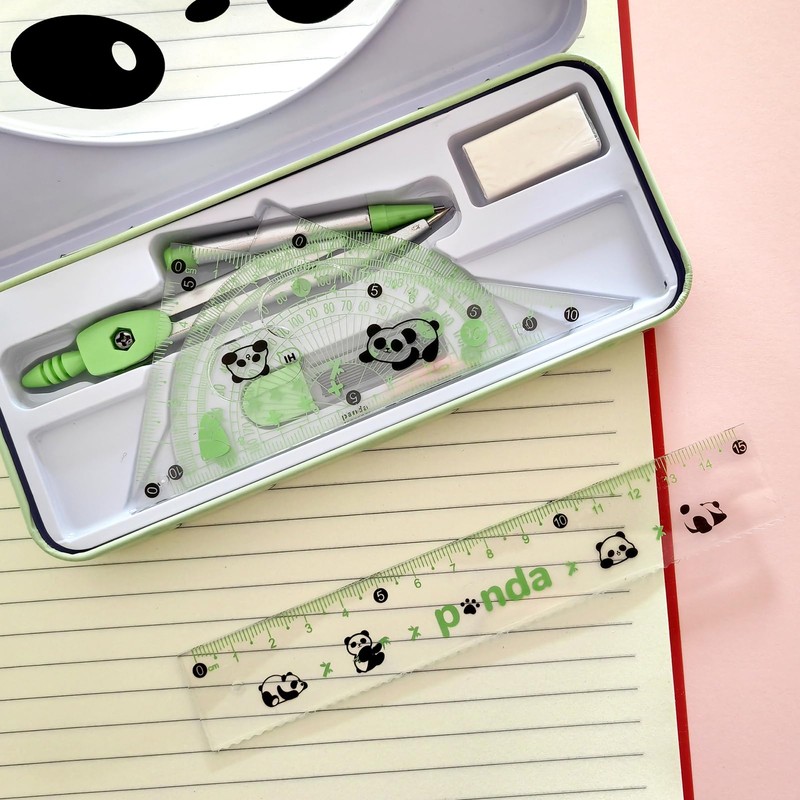 DY.2ten Geometry Compass Set for Students with Storage Box, Maths
