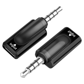 GELRHONR USB C to 3.5mm Audio Adapter, Type C Female to 1/8 "TRRS Male Headphone Jack Adapter, 16Bit/48Khz High Fidelity Audio Converter with PC, Laptop, Phone 2Pack (USB C F to 3.5mm M)