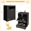 PETSITE Dog Feeding Station with Storage and 2 Elevated Bowls,