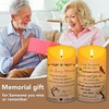 Electronic Flameless Candle - Realistic Wax Memorial Candle with Remote