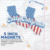 (2 Pack) California State Outline Magnets - CA State Shape