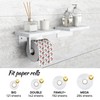 STYLWARE 2 Shelve Toilet Paper Holder with Natural Marble Shelf,