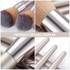 Healeved Kit De Brochas De Maquillaje 10 Piezas Cepillo Cosmético