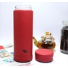14oz/400ml Vacuum Insulated Glass Bottle,Glass Vacuum Drinking Cup,glass lined thermos,