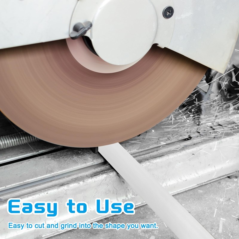 sourcing map ABS Plastic Rod Round Solid Bar 30 mm