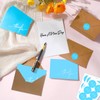 Gueevin 200 Pcs Thank You Cards with Kraft Envelopes and
