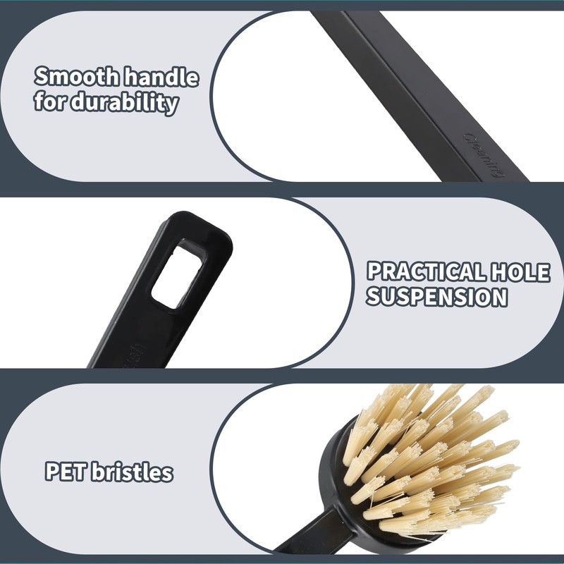 Ziyonix Washing Up Brush Black – High-Quality Dish Brush Set,