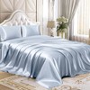 Homiest 4pcs Satin Sheets Set Luxury Silky Satin Bedding Set