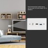 Yosoo Salida USB, placa de pared CAT6 + HDMI +