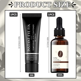 Eye Serum Dark Circles Removal, Eye Cream Against Wrinkles and Dark Circles with Hyaluronic Acid, Anti-Ageing Eye Care Serum for Men and Women, Eye Cream Against Dark Circles and Puffiness