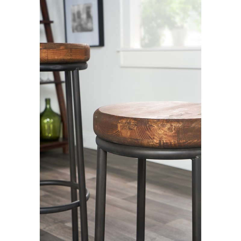 Derrick Bar Stool in Natural Wood