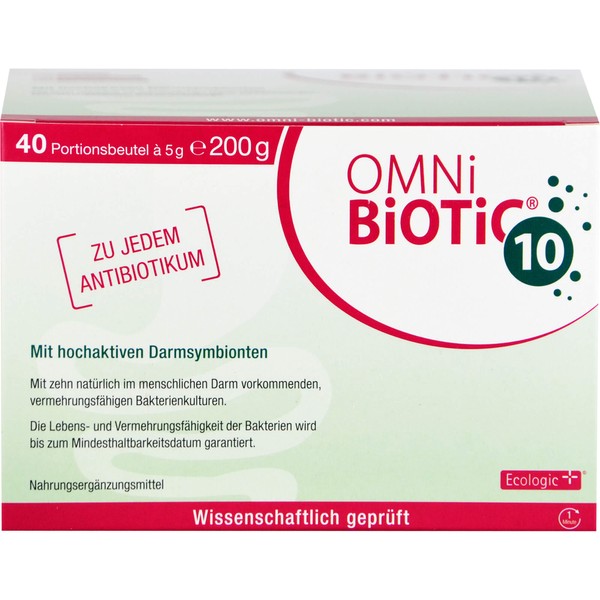 OMNi BiOTiC 10 Pulver mit hochaktiven Darmsymbionten, 40 pcs. Sachets