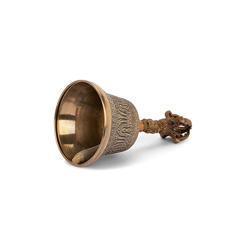 NKlaus Bell with Dorje Handle 14.5 cm Ritual Object in