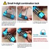 WGFOIP 4 Digit Combination Padlock, Waterproof Code Padlock Security Password