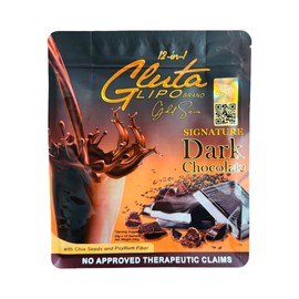 12-in-1 Glutalipo Gold Series Dark Chocolate, 10 Sachets