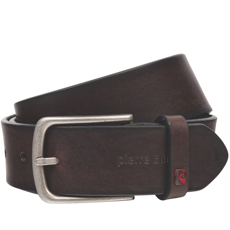 Pierre Cardin Men's Leather Belt 40 mm Wide Belt Full