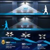 TANBABY 2 Pack Motion Sensor Garage Light, Total 30000LM Deformable