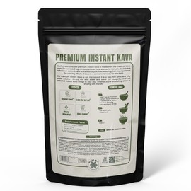 Instant Kava -100% Root Extracted True Kava - Calm Natural Powdered Kava - Easy to Use Instant Kava fully water soluble for Everyone - 6-7 Year Old Roots 1oz Pack