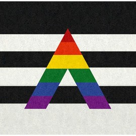 CafePress Ally Flag Square Car Magnet 3 X 3 Square Car Magnet, Magnetic Bumper Display