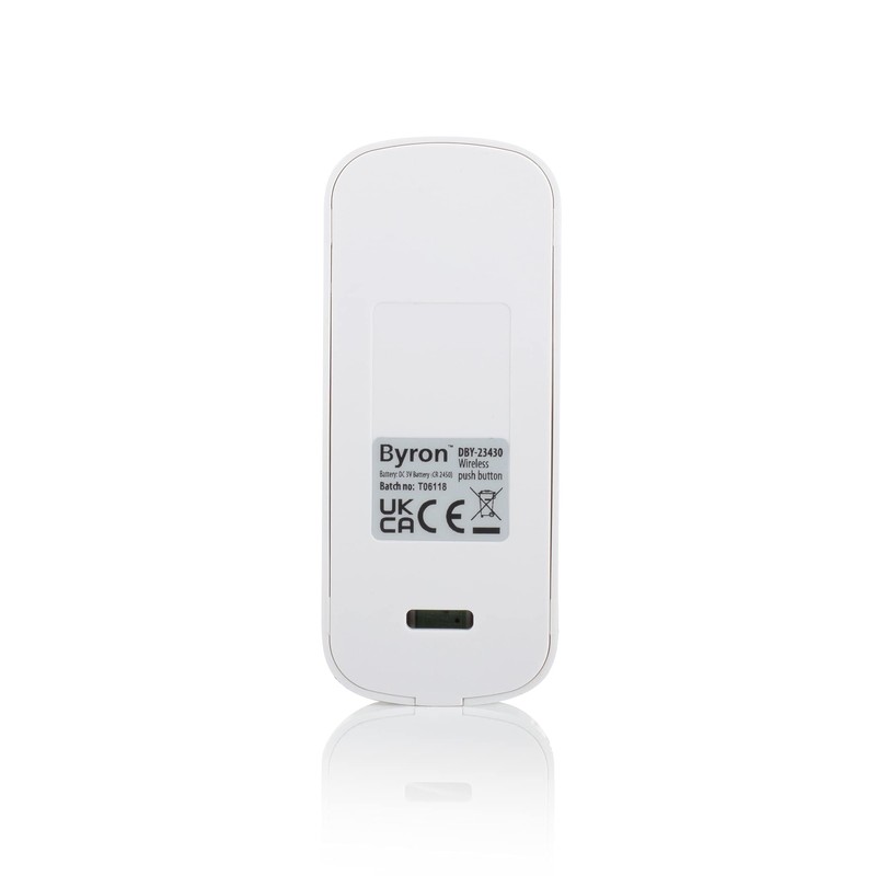 Byron Wireless Touch Free Door Push, Wave Sensor, White,DBY-23430