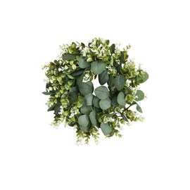 Hepatton Artificial Wreath, Door Charm, Wreath, Artificial Garland, Face Green, Store, Entryway, Wall Hanging, Garden, Room Decoration, Diameter 13.8 inches (35 cm), Photo Tool, Wedding, Reception Decoration, Party