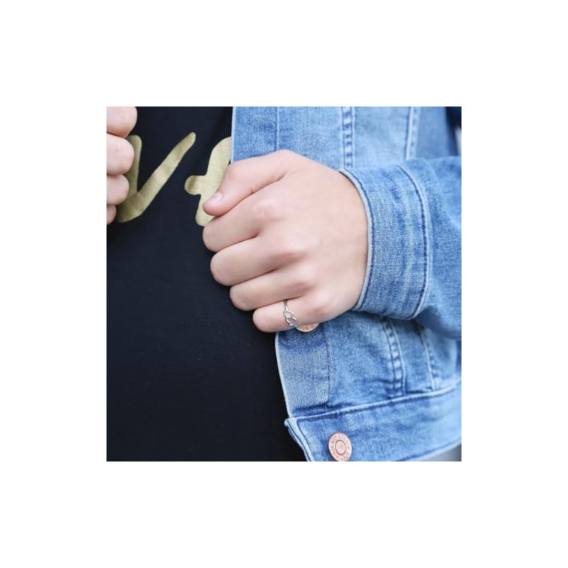 Lucardi Children's Ring 925 Silver 2 Hearts