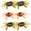 Saltwater Lures, 6PCS Soft 3D Simulated Crab Bait Crab Lure
