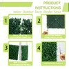 48"x120" Artificial Grass Roll Wall, UV-Anti Boxwood for Outdoor