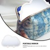 Mobestech 2pcs Cloud-Shaped Desktop Cosmetic Mirrors for Girls Hanging Makeup