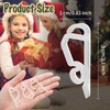 Christmas Light Clip,Plastic Gutter Hooks Outdoor,Weatherproof Holiday Hanging Clips,Mini Light