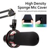 WIBOND QuadCast Mic Cover Set, Sponge Pop Filter Furry Windscreen