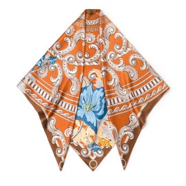 SHIROUYU 100% Mulberry Silk Scarf 43" Large Square Scarf Large Shawl - Women's Silk Oversized Headband - With Gift Packed