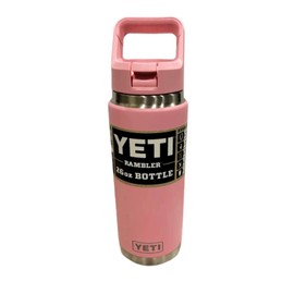 Yeti NEW Yeti POWER PINK Rambler 26 oz bottle Power Pink Color Matched Straw Cap NWT
