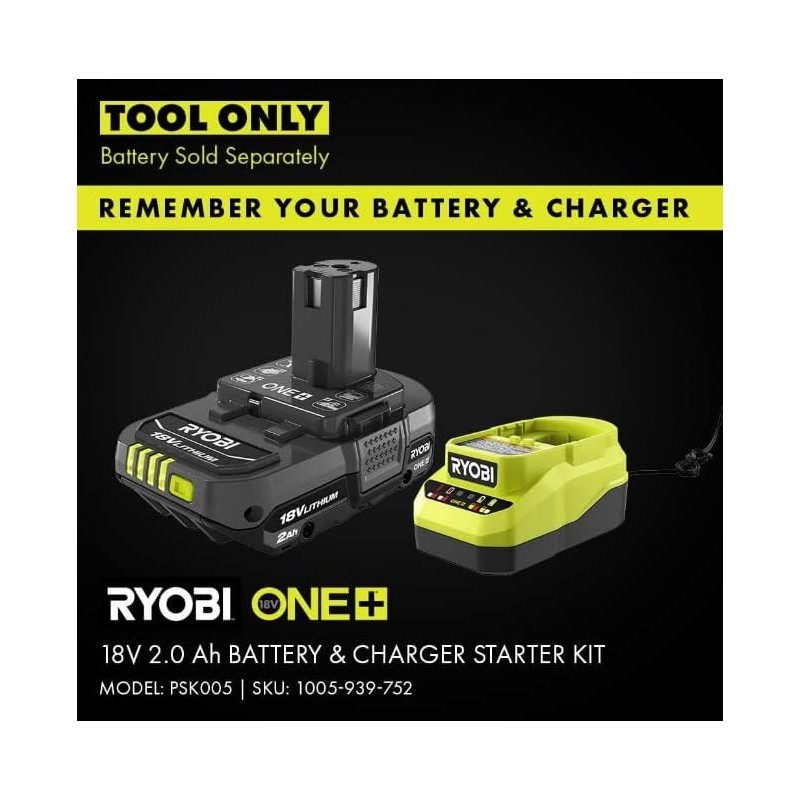 RYOBI ONE+ 18V Cordless 1/4 in. Impact Driver (Tool Only)
