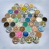 Quiges Interchangeable Coin 33 mm Silver-Plated with Glass / Natural