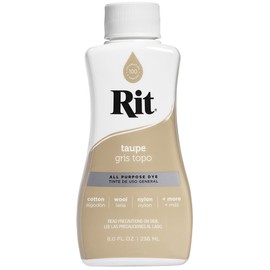 Rit All-Purpose Liquid Dye, Taupe, 8 Fl Oz (Pack of 1)