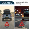 TUCKBOLD Car Warning Triangle Foldable | for Breakdown Roadside Reflective